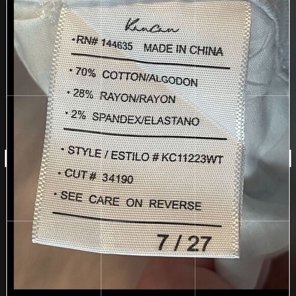 KanCan white jeggings Size 7 - Picture 4 of 4